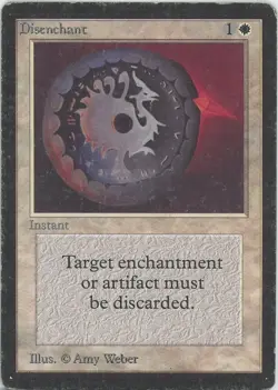 Disenchant - Beta Edition - MP Magic MTG English Edge Wear - Image 1