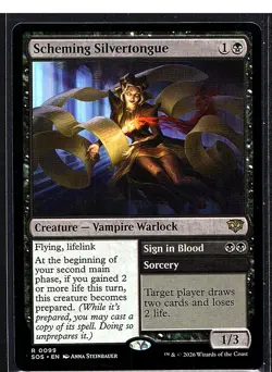 Scheming Silvertongue R Secrets of Strixhaven 99 NM - Image 1