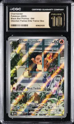 2023 POKEMON BLACK STAR PROMOS #44 CHARMANDER CGC 10 PRISTINE - Image 1