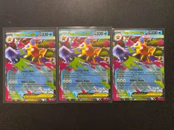 3x Mega Starmie ex 021/088 ME03 Perfect Order Holo Double Rare Pokemon NM-MT - Image 1