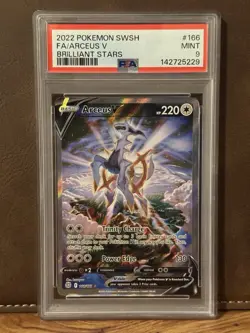 PSA 9 - Arceus V 166/172 Pokemon Brilliant Stars - Image 1
