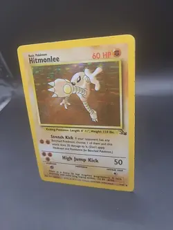 Pokemon TCG Hitmonlee 7/62 Fossil Holo Rare HP Condition - Image 3