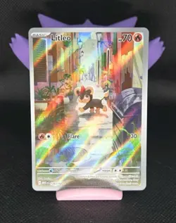 Litleo 139/132 Illustration Rare Mega Evolution Pokemon NM - Image 1