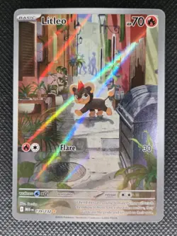 Litleo 139/132 Illustration Rare Mega Evolution Pokemon NM - Image 3