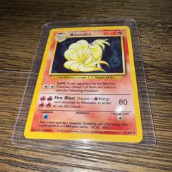 Pokemon TCG Ninetales 12/102 Base Set Unlimited Holo Rare Vintage 1999 WOTC - Image 2