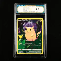 TQG 9.5 Mint+ 2021 Pokemon ENG Pikachu #SWSH-CB E 005/025 Holo - Image 1