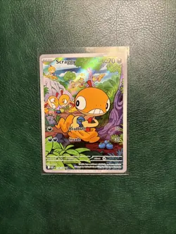 2025 Scraggy 138/086 Illustration Rare Holo NM Pokemon SV: White Flare - Image 1