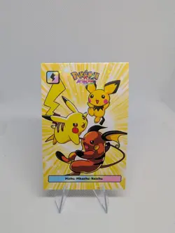 Pichu Pikachu Raichu Attacks 2 Database Johto Cracked Ice Holo Pokemon Mint - Image 1