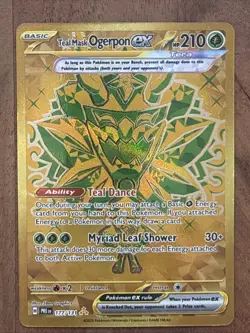 Pokemon TCG Teal Mask Ogerpon EX 177/131 Prismatic Evolutions Hyper Rare NM - Image 1