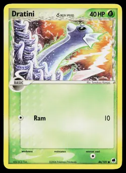 Dratini 46/101 Common Dragon Frontiers Pokemon Lightly Played - Image 1