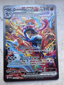 Pokemon 2024 Twilight Masquerade Greninja ex 214/167 Full Art Tera Secret Rare - Image 3