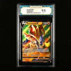 TQG 9.5 Mint+ 2021 Pokemon ENG Zamazenta V #SWSH-CB E 018/025 Holo V - Image 1
