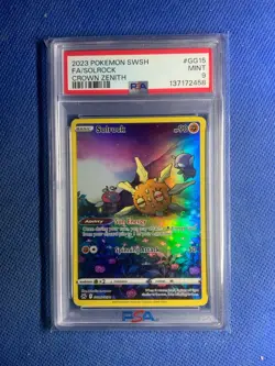 2023 Pokemon SWSH FA/Solrock Crown Zenith #GG15 PSA 9 - Image 1