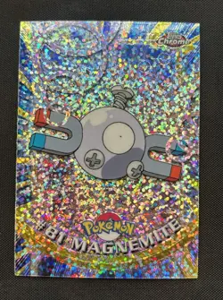 2000 Topps Chrome Pokemon Magnemite Sparkle #81 - NM - Image 1