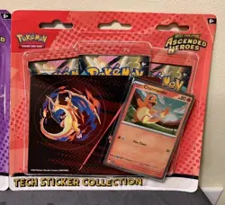 Pokemon Mega Evolution Ascended Heroes Tech Sticker Collection Charmander - Image 1
