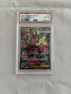 2025 POKEMON MEG EN-MEGA EVOLUTION ULTRA RARE #162 MEGA MAWILE EX PSA 10 - Image 1