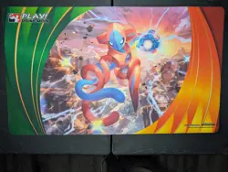 Official Pokemon playmat featuring Deoxys from Pokemon Regional events - Image 1