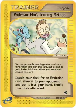 Professor Elm's Training Method - 155 - Expedition (EX) 2002 - Pokemon E-Reader - Image 1