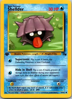 Shellder 54/62 - Fossil Pokemon TCG NM - Image 1