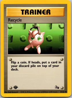 Recycle 61/62 - Fossil Pokemon TCG LP 1st Edition - Image 1