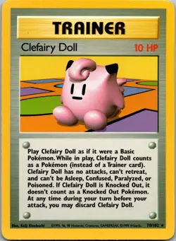 Clefairy Doll 070/102 - Base Set (Shadowless) Pokemon TCG NM - Image 1