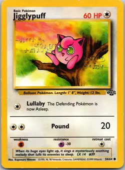 Jigglypuff 54/64 - Jungle Pokemon TCG LP - Image 1