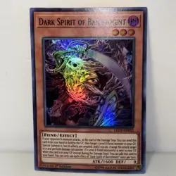 Dark Spirit of Banishment LED5-EN002 Super Rare 1st Edition NM Yugioh TCG - Image 1