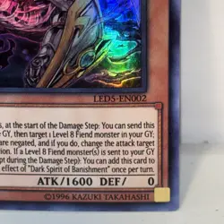 Dark Spirit of Banishment LED5-EN002 Super Rare 1st Edition NM Yugioh TCG - Image 4