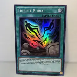 Tribute Burial DPRP-EN010 Super Rare 1st Edition LP Yugioh TCG - Image 1
