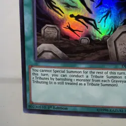 Tribute Burial DPRP-EN010 Super Rare 1st Edition LP Yugioh TCG - Image 5