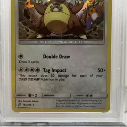 2019 POKEMON SUN & MOON UNIFIED MINDS #163 KANGASKHAN HOLO - PSA 9 MINT - Image 3