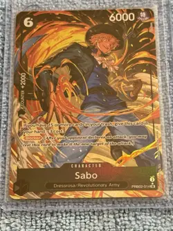 SABO - One Piece PRB02-014 - AA Alt Art Super Rare SR - Premium Booster Vol. 2 - Image 1