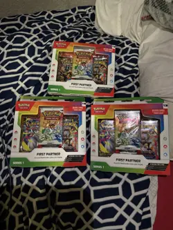 Pokemon TCG First Partner Illustration Collection Series 1 New Lot Of 3 - Image 1