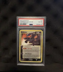 Pokemon 2007 Umbreon Gold Star #17 Pop Series 5 PSA 6 - Image 1