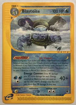 Pokemon Blastoise 037/165 Expedition Base Set Regular - Image 1
