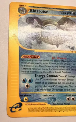 Pokemon Blastoise 037/165 Expedition Base Set Regular - Image 2