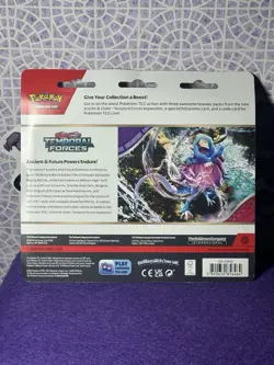 Pokemon TCG - Temporal Forces - 3pk Premium Checklane Blister Pack - Case New! - Image 2