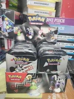 Pokemon Black Bolt White Flare Unova Mini Tin Display (8 Tins) - Image 1