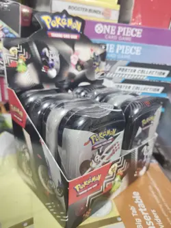 Pokemon Black Bolt White Flare Unova Mini Tin Display (8 Tins) - Image 3