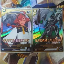 YuGiOh Arsenal Base Sleta Mercury & Gundam Calibern Parallel Trading - Image 1
