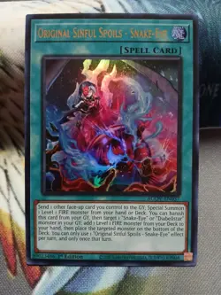 Yugioh Original Sinful Spoils - Snake-Eye Ultra Rare AGOV-EN057 1st Ed Near Mint - Image 1