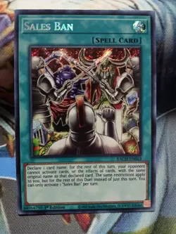 Yugioh Sales Ban Secret Rare BACH-EN063 1st Ed Near Mint - Image 1