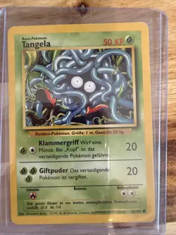 Pokemon TCG Tangela Base Set German (Tangela) 66/102 - Image 1