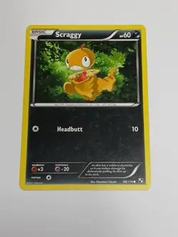 Scraggy 68/114 Regular - Black White Pokemon Card - Image 1