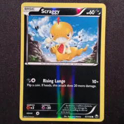 Scraggy 67/108 Reverse Holo Common Dark Explorers Pokemon Moderately Played - Image 1