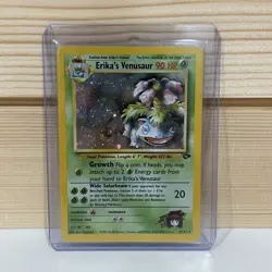 LP Erika's Venusaur Holo Swirl Gym Challenge 4/132 Unlimited Pokemon TCG - Image 1