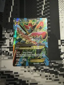 Pokemon TCG XY Breakpoint Ultra Rare M Scizor EX Full Art Holo Card 120/122 - Image 1