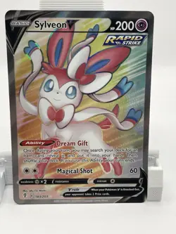 Pokemon Sylveon V Ultra Rare Holo Full Art 183/203 Evolving Skies 200 HP 2021 - Image 1