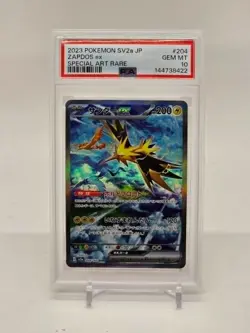 Pokemon TCG Zapdos ex 204/165 Japanese 151 Special Art Rare PSA 10 - Image 1