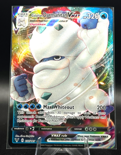 Galarian Darmanitan VMAX 037/185 Swsh04: Vivid Voltage Holo Pokemon TCG - Image 1